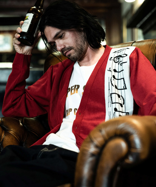 glamb（グラム）の「Stefan cardigan / ステファンカーディガン（カーディガン/ボレロ・メンズ・ブラック/マスタード/レッド・0/1/2/3/4）」の7枚目の写真