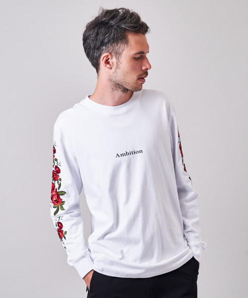 JACKROSE（ジャックローズ）の「JE-ローズ刺繍・ロンT（Tシャツ