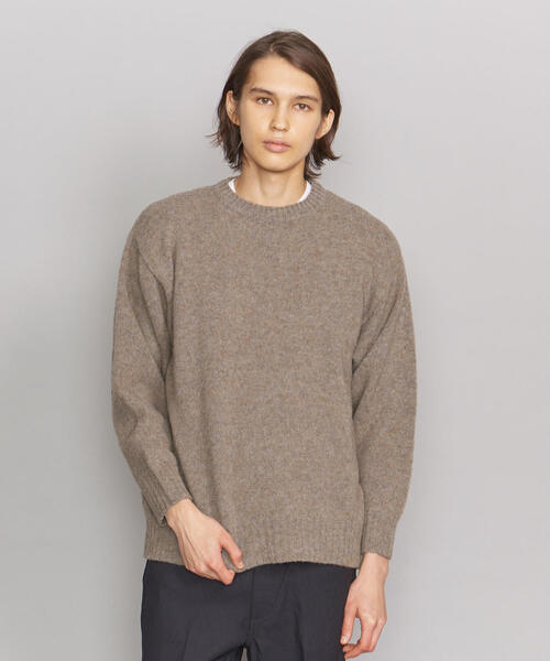 BEAUTY&YOUTH UNITED ARROWS(ビューティーアンドユースユナイテッドアローズ)の「<ROBERT MACKIE> S/KNIT/ニット(ニット/セーター・メンズ・ブラウン/オレンジ系その他/ライトグレー・LARGE/MEDIUM)」の4枚目の写真