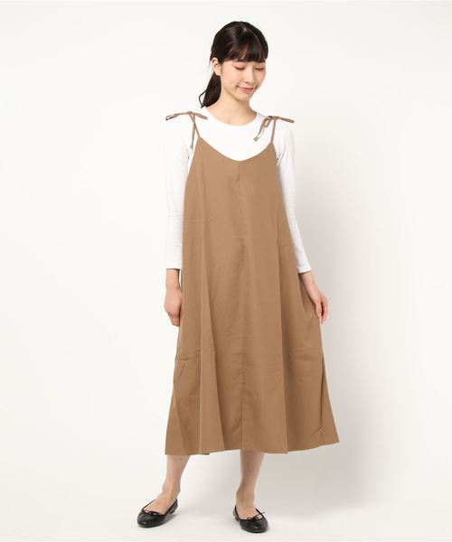 Samansa Mos2 blue（サマンサモスモスブルー）の「リボンキャミ