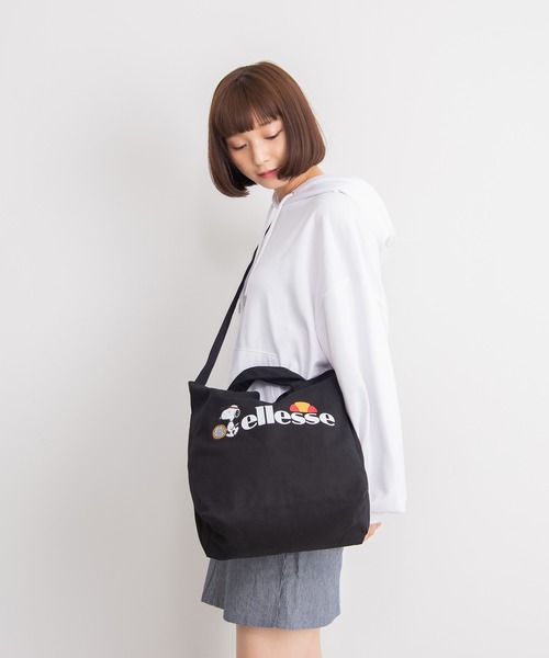 PEANUTS(ピーナッツ)の「【エレッセ×スヌーピー】キャンバス ショルダー トートバッグ PN3106(トートバッグ・レディース・ブラック/オフホワイト・FREE)」の22枚目の写真
