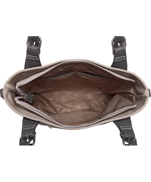 GUSCIO(グッシオ)の「【グッシオベーシック】 ダブルステッチファスナー A42WAYトートバッグ(トートバッグ・レディース・グレー/オレンジ/ブラック/ブルー/グリーン・FREE)」の9枚目の写真
