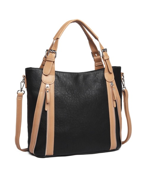 GUSCIO(グッシオ)の「【グッシオベーシック】 ダブルステッチファスナー A42WAYトートバッグ(トートバッグ・レディース・グレー/オレンジ/ブラック/ブルー/グリーン・FREE)」の17枚目の写真