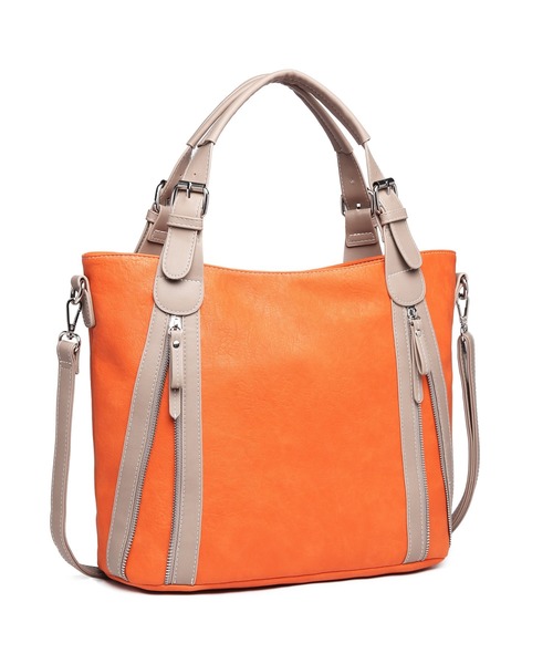 GUSCIO(グッシオ)の「【グッシオベーシック】 ダブルステッチファスナー A42WAYトートバッグ(トートバッグ・レディース・グレー/オレンジ/ブラック/ブルー/グリーン・FREE)」の19枚目の写真