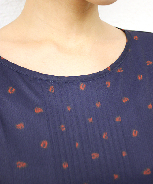 mystic（ミスティック）の「リーフプリントマキシワンピース（ワンピース・レディース・ブラック/ブルー/ネイビー・FREE）」の7枚目の写真