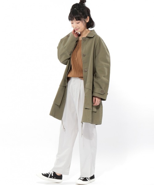 LAKOLE（ラコレ）の「サイドスリットストレートパンツ / LAKOLE（その他パンツ・レディース・ライトグリーン/ブラウン系その他/ライトイエロー・SMALL/MEDIUM）」の7枚目の写真