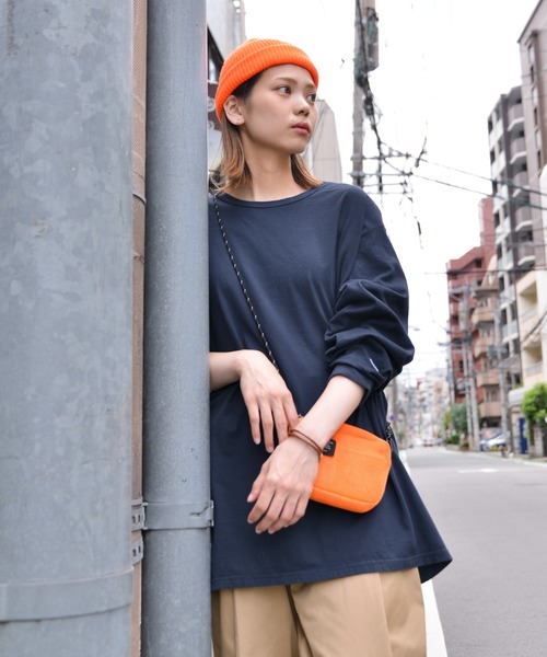 Champion(チャンピオン)の「Champion チャンピオン コットン Tシャツ ロングスリーブ【S-CD200】(Tシャツ/カットソー・メンズ・ライトグレー/ブラック/ライトピンク/ライトブルー/ライトグリーン/ネイビー・M/XL/S/L)」の9枚目の写真