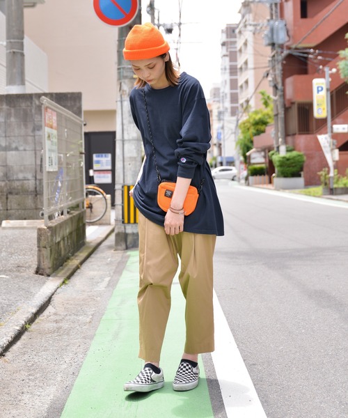 Champion(チャンピオン)の「Champion チャンピオン コットン Tシャツ ロングスリーブ【S-CD200】(Tシャツ/カットソー・メンズ・ライトグレー/ブラック/ライトピンク/ライトブルー/ライトグリーン/ネイビー・M/XL/S/L)」の12枚目の写真