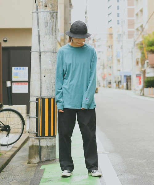 Champion(チャンピオン)の「Champion チャンピオン コットン Tシャツ ロングスリーブ【S-CD200】(Tシャツ/カットソー・メンズ・ライトグレー/ブラック/ライトピンク/ライトブルー/ライトグリーン/ネイビー・M/XL/S/L)」の14枚目の写真