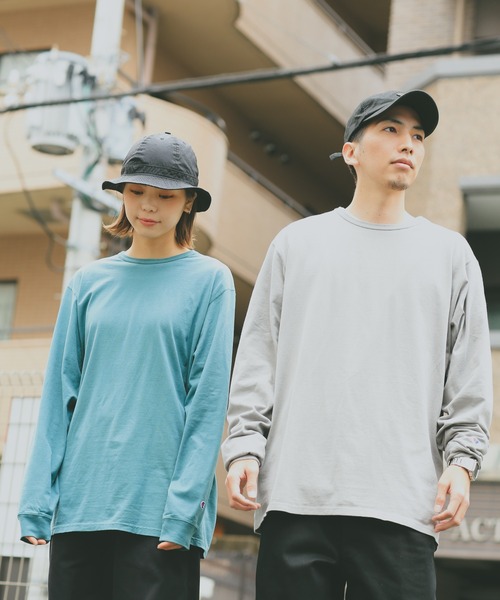 Champion(チャンピオン)の「Champion チャンピオン コットン Tシャツ ロングスリーブ【S-CD200】(Tシャツ/カットソー・メンズ・ライトグレー/ブラック/ライトピンク/ライトブルー/ライトグリーン/ネイビー・M/XL/S/L)」の13枚目の写真