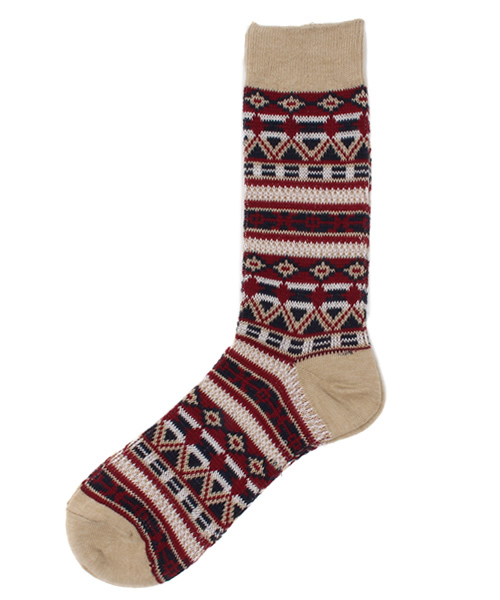 WEGO（ウィゴー）の「WEGO/エスニックソックス（ソックス/靴下・メンズ・ブラック/ベージュ/ネイビー・FREE）」の3枚目の写真