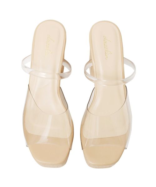 dazzlin（ダズリン）の「サマーウェッジサンダル（サンダル・レディース・ベージュ/オフホワイト/クリア・MEDIUM/LARGE）」の15枚目の写真