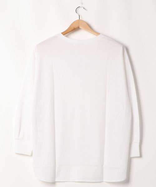 INTERPLANET（インタープラネット）の「フロッキーロゴプリントＴ（Tシャツ/カットソー・レディース・ブラック/オフホワイト/モカ・FREE）」の4枚目の写真