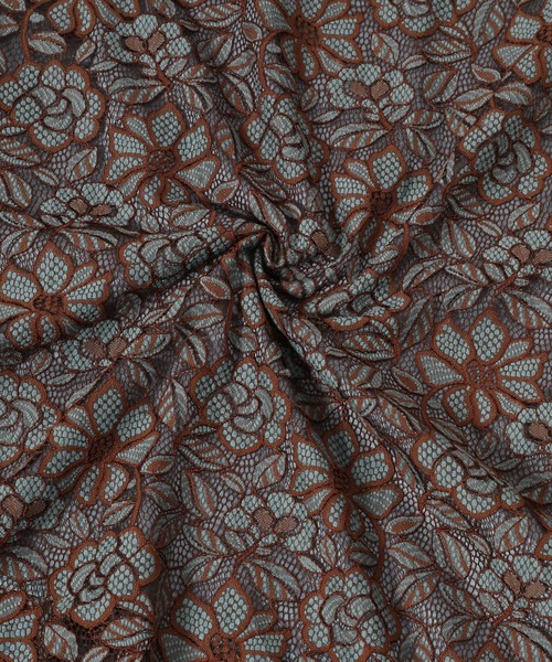 fifth（フィフス）の「レトロフラワーレースフレアスカート（スカート・レディース・グリーン/イエロー/ブルー・MEDIUM）」の10枚目の写真