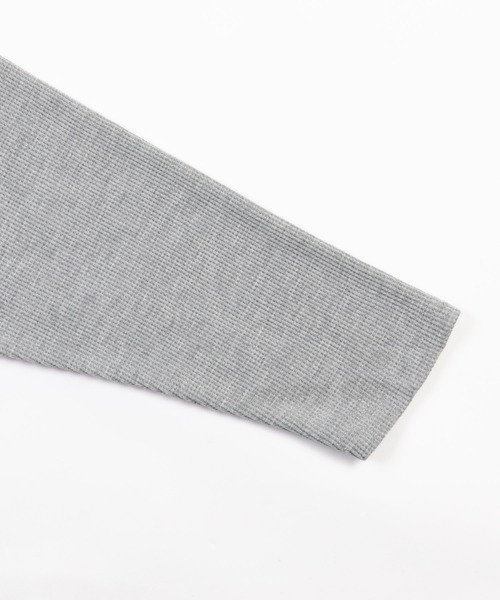Ressaca(レサーカ)の「ワッフル クルー長袖カットソー ZIPポケット付き(Tシャツ/カットソー・メンズ・アイボリー/ベージュ/グレー/モカ/カーキ/ブラック・M/L/XL)」の10枚目の写真