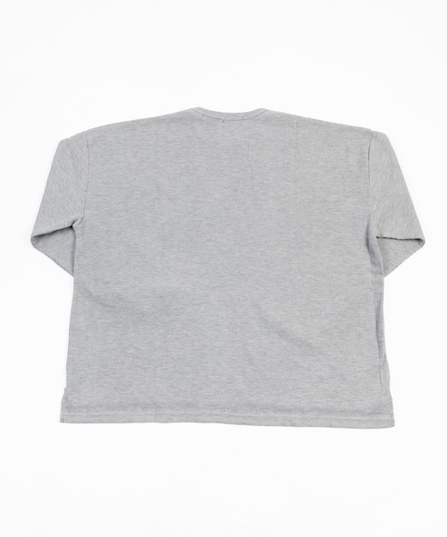 Ressaca(レサーカ)の「ワッフル クルー長袖カットソー ZIPポケット付き(Tシャツ/カットソー・メンズ・アイボリー/ベージュ/グレー/モカ/カーキ/ブラック・M/L/XL)」の11枚目の写真
