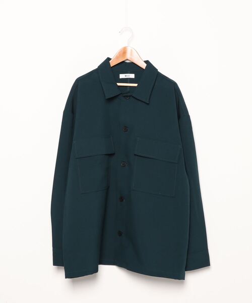 WEGO（ウィゴー）の「WEGO/イージーケアCPOシャツ（シャツ/ブラウス・メンズ・ブラック/ダークグリーン/ブラウン/ベージュ・LARGE/MEDIUM/SMALL）」の14枚目の写真