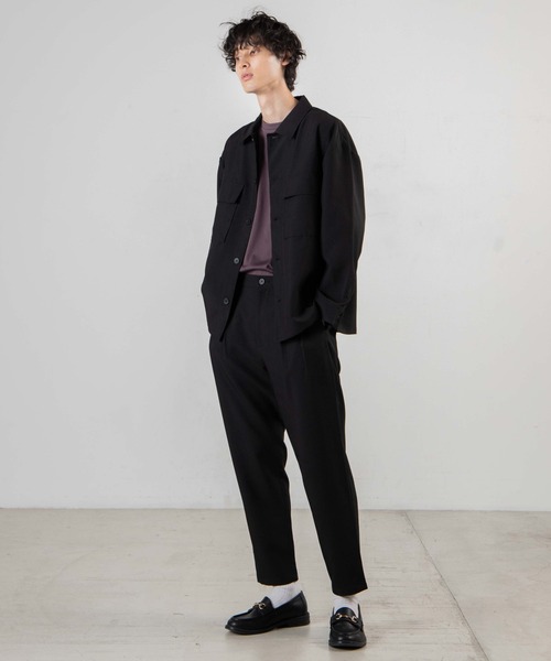 WEGO（ウィゴー）の「WEGO/イージーケアCPOシャツ（シャツ/ブラウス・メンズ・ブラック/ダークグリーン/ブラウン/ベージュ・LARGE/MEDIUM/SMALL）」の21枚目の写真