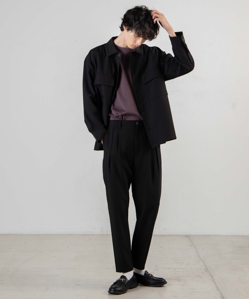 WEGO（ウィゴー）の「WEGO/イージーケアCPOシャツ（シャツ/ブラウス・メンズ・ブラック/ダークグリーン/ブラウン/ベージュ・LARGE/MEDIUM/SMALL）」の15枚目の写真