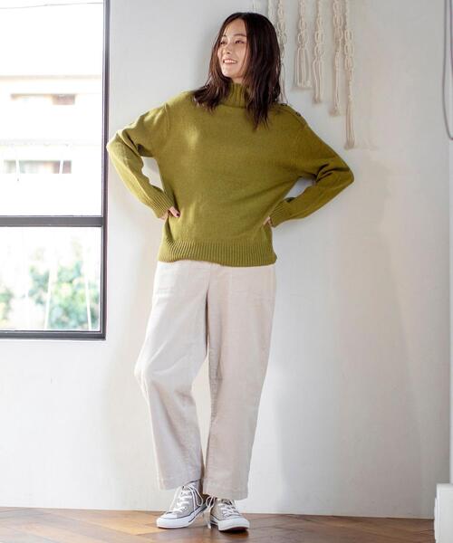 coen(コーエン)の「肩ボタンタートルネックニット#(ニット/セーター・レディース・モカ/ネイビー/その他1/その他2/ライム/ワイン・FREE)」の22枚目の写真