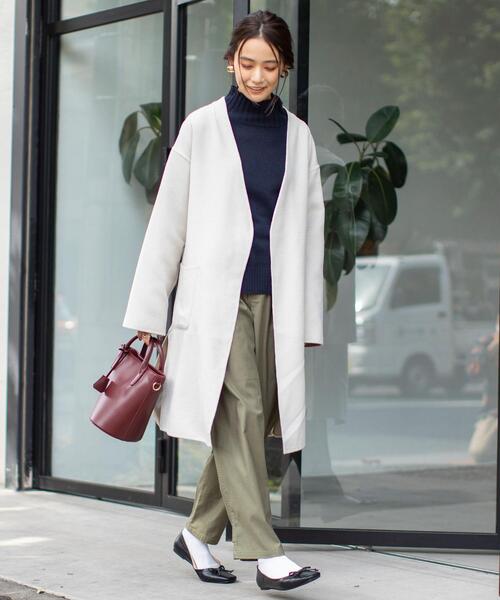 coen(コーエン)の「肩ボタンタートルネックニット#(ニット/セーター・レディース・モカ/ネイビー/その他1/その他2/ライム/ワイン・FREE)」の16枚目の写真