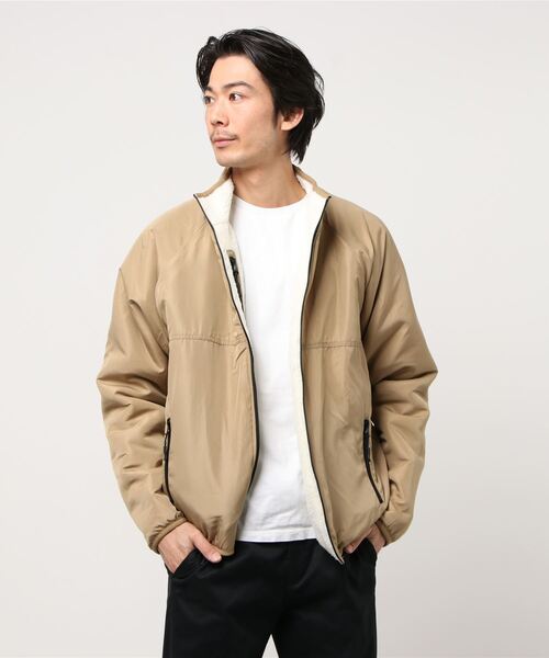 JOHN'S CLOSET(ジョンズクローゼット)の「【i】撥水加工 防風加工 リバーシブル シープボア スタンドブルゾン(ブルゾン・メンズ・ブラック/グレイッシュベージュ/ベージュ・MEDIUM/X-LARGE/LARGE)」の15枚目の写真