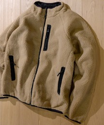 【i】撥水加工 防風加工 リバーシブル シープボア スタンドブルゾン