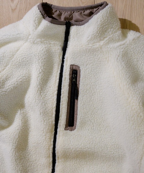 JOHN'S CLOSET(ジョンズクローゼット)の「【i】撥水加工 防風加工 リバーシブル シープボア スタンドブルゾン(ブルゾン・メンズ・ブラック/グレイッシュベージュ/ベージュ・MEDIUM/X-LARGE/LARGE)」の16枚目の写真