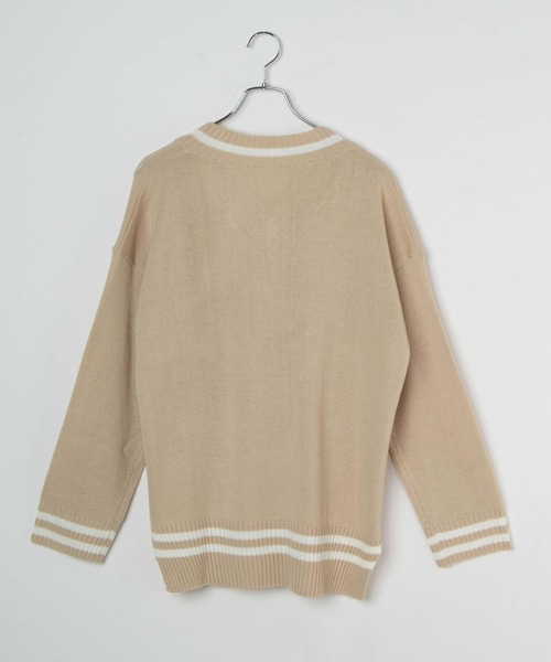 DING（ディング）の「DING/スクールニット（ニット/セーター・レディース・ベージュ/ホワイト/ブラック・FREE）」の11枚目の写真