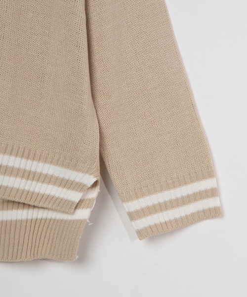 DING（ディング）の「DING/スクールニット（ニット/セーター・レディース・ベージュ/ホワイト/ブラック・FREE）」の13枚目の写真