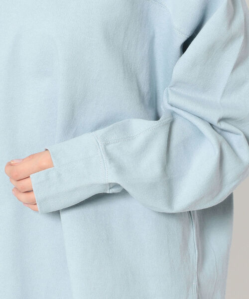 Uncut Bound（アンカットバウンド）の「Uncut Bound(アンカットバウンド) 2WAY 配色ドルマンカットソー（Tシャツ/カットソー・レディース・キナリ/サックスブルー/ブラック・FREE）」の10枚目の写真