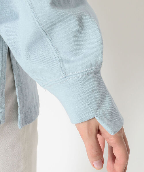 Uncut Bound（アンカットバウンド）の「Uncut Bound(アンカットバウンド) 2WAY 配色ドルマンカットソー（Tシャツ/カットソー・レディース・キナリ/サックスブルー/ブラック・FREE）」の11枚目の写真