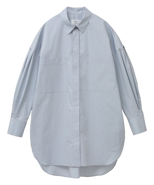 1er Arrondissement（プルミエアロンディスモン）の「コンパクトツイルシャツ（シャツ/ブラウス・レディース・ホワイト/サックスブルー/ネイビー・38/36）」の8枚目の写真