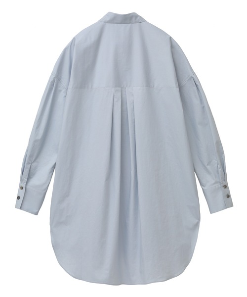 1er Arrondissement（プルミエアロンディスモン）の「コンパクトツイルシャツ（シャツ/ブラウス・レディース・ホワイト/サックスブルー/ネイビー・38/36）」の9枚目の写真