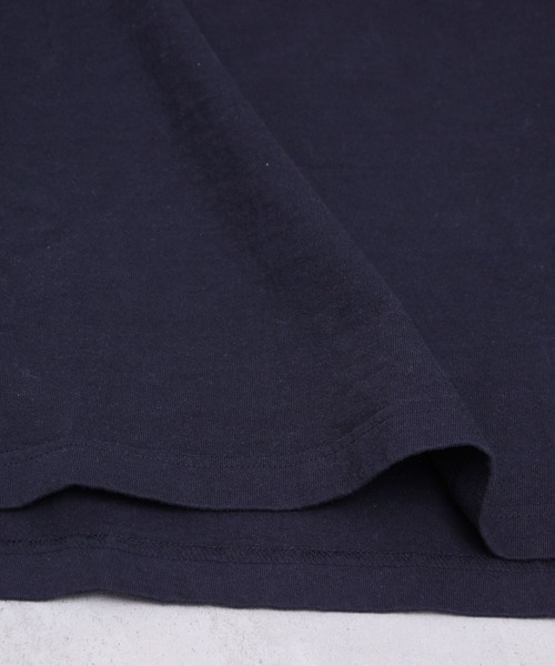 aimer le mieux（エメルミュー）の「aimer　USAコットン18/-天竺 製品染フレンチスリーブプルオーバー（Tシャツ/カットソー・レディース・ベージュ/ネイビー/ピンク/サックスブルー/ダークブラウン/オフホワイト・FREE）」の12枚目の写真