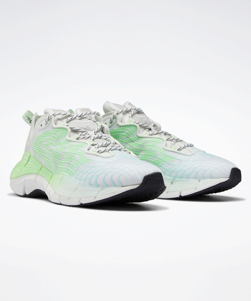 Reebok(リーボック)の「ジグ キネティカ II / Zig Kinetica II Shoes(スニーカー・レディース・ベージュ系その他/ブラック系その他/ホワイト×ライム・25.5cm/27.5cm/22.5cm/23.5cm/24.5cm/28.0cm/26.5cm/24.0cm/25.0cm/27.0cm/26.0cm/23.0cm/22.0cm)」の7枚目の写真