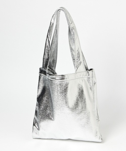 GLOBAL WORK（グローバルワーク）の「メタリック3ROOMトート/935296（トートバッグ・レディース・ブラック/カーキ/シルバー・ONE SIZE）」の16枚目の写真