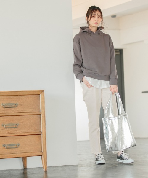GLOBAL WORK（グローバルワーク）の「メタリック3ROOMトート/935296（トートバッグ・レディース・ブラック/カーキ/シルバー・ONE SIZE）」の14枚目の写真