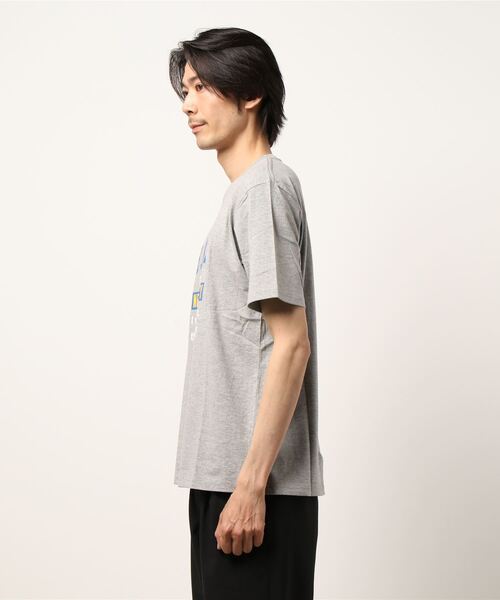 STYLEBLOCK（スタイルブロック）の「半袖ロゴプリントTシャツ（Tシャツ/カットソー・メンズ・ネイビー/杢グレー/ホワイト・L/M/LL）」の4枚目の写真