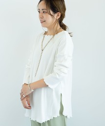 earth music&ecology | 【WEB限定】ランダムリブチュニック ＊(Tシャツ/カットソー)