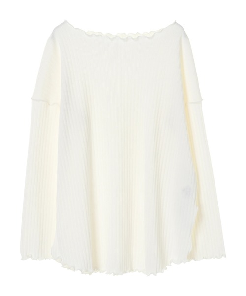 earth music&ecology(アースミュージックアンドエコロジー)の「【WEB限定】ランダムリブチュニック *(Tシャツ/カットソー・レディース・オフホワイト/ライトベージュ・FREE)」の16枚目の写真