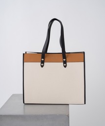 【FIORELLI/フィオレッリ】バイカラーキャンバストートバッグ