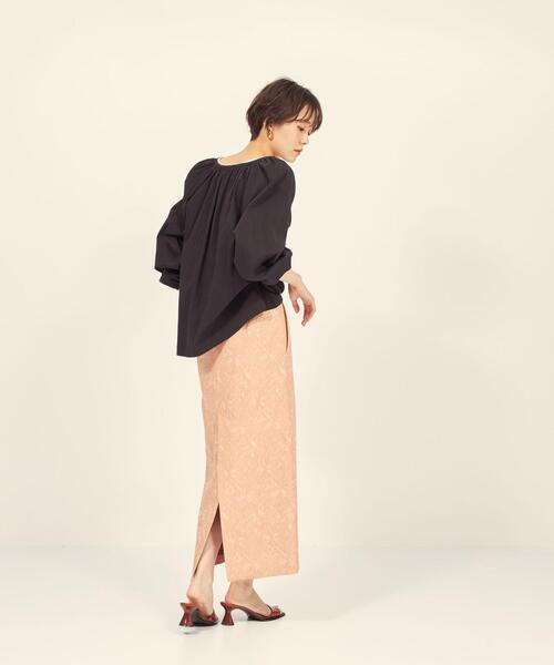 BRACTMENT（ブラクトメント）の「『BRACTMENT(ブラクトメント)』 BM 2WAY ラグラン クルーネック ブラウス（シャツ/ブラウス・レディース・ブラック/オフホワイト・FREE）」の14枚目の写真