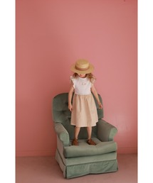 StompStamp | ワンピース KIDS White×Yellow チェック【AJUGA.×LEE】(ワンピース)