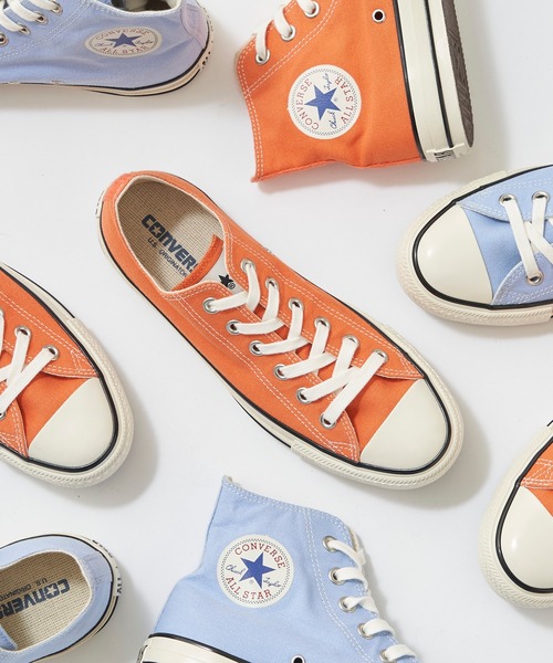 CONVERSE（コンバース）の「【CONVERSE/コンバース】オールスターUSカラーズOX（スニーカー・レディース・スカイブルー/オレンジ・23.5cm/24cm/24.5cm/25cm）」の2枚目の写真