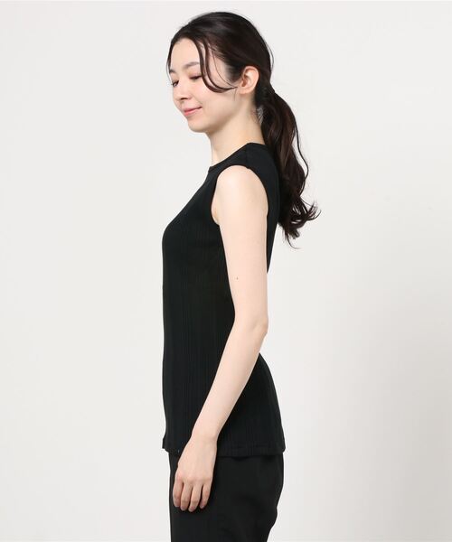 YOUNG&OLSEN The DRYGOODS STORE(ヤングアンドオルセン)の「【YOUNG & OLSEN The DRYGOODS STORE】/RANDOM RIB SLEEVELESS(Tシャツ/カットソー・レディース・ホワイト/ブラック/カーキ/ピンク系その他・1/2)」の5枚目の写真