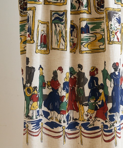 BEARDSLEY（ビアズリー）の「ミュージアムプリントニットワンピース（ワンピース・レディース・ベージュ/グレー・FREE）」の12枚目の写真