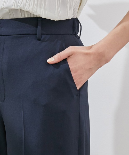 ROPE' PICNIC（ロペピクニック）の「【マシンウォッシャブル】リネン調センタープレスクロップドパンツ（その他パンツ・レディース・グレー/ネイビー/ピンク系その他2・38/40）」の13枚目の写真