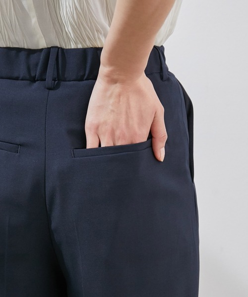 ROPE' PICNIC（ロペピクニック）の「【マシンウォッシャブル】リネン調センタープレスクロップドパンツ（その他パンツ・レディース・グレー/ネイビー/ピンク系その他2・38/40）」の19枚目の写真