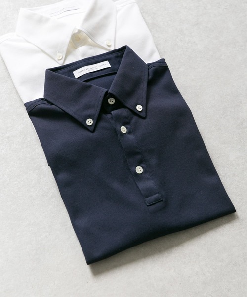 URBAN RESEARCH DOORS(アーバンリサーチドアーズ)の「LIFE STYLE TAILOR ボタンダウン半袖プルオーバー(ポロシャツ・メンズ・ホワイト/ネイビー/ブルー/グリーン・MEDIUM/LARGE)」の3枚目の写真